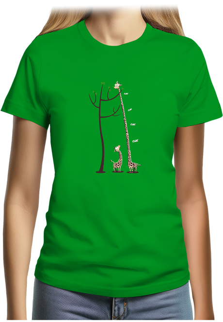 T-Shirt Femme Girafe dépliable