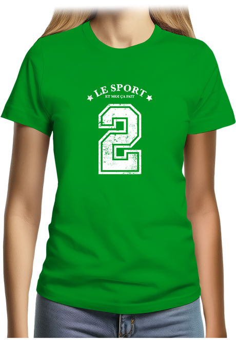 T-Shirt Femme Le sport et moi ça fait 2