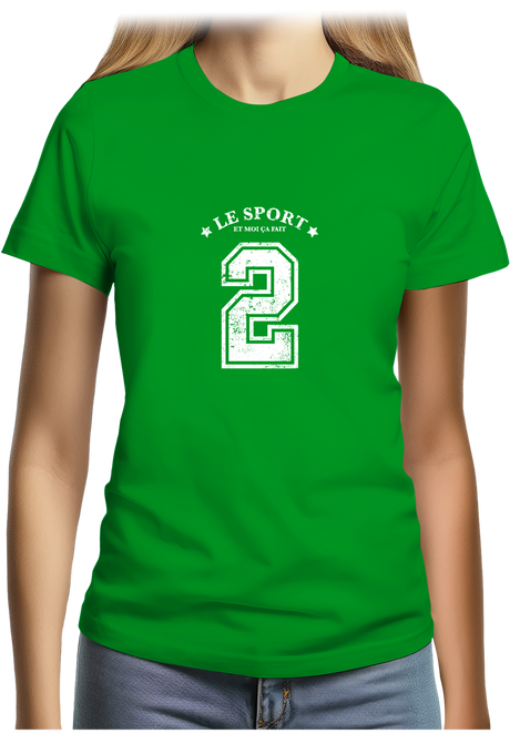 T-Shirt Femme Le sport et moi ça fait 2