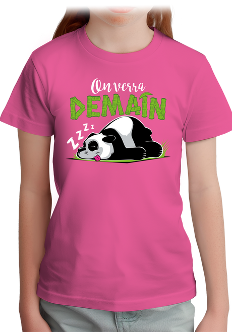 T-Shirt Fille On verra demain
