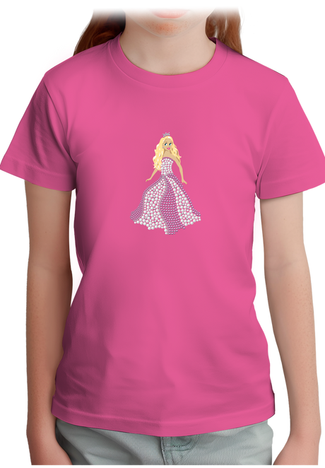 T-Shirt Fille Princesse en strass