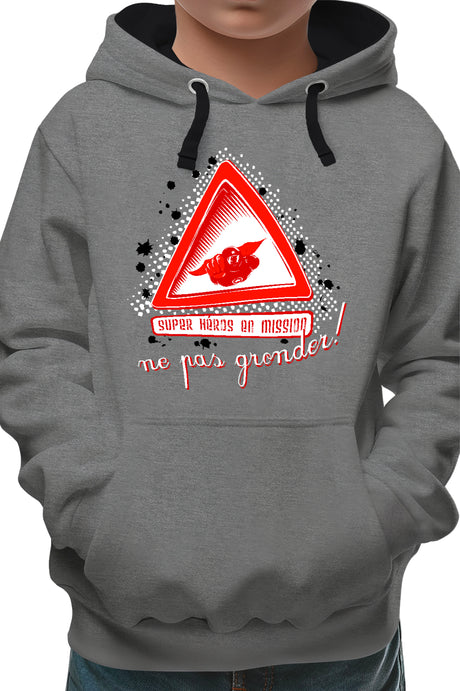 Sweat Enfant SUPER HEROS EN MISSION
