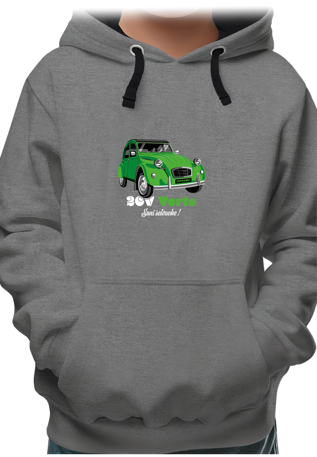 Sweat Enfant Deuch verte sans retouche