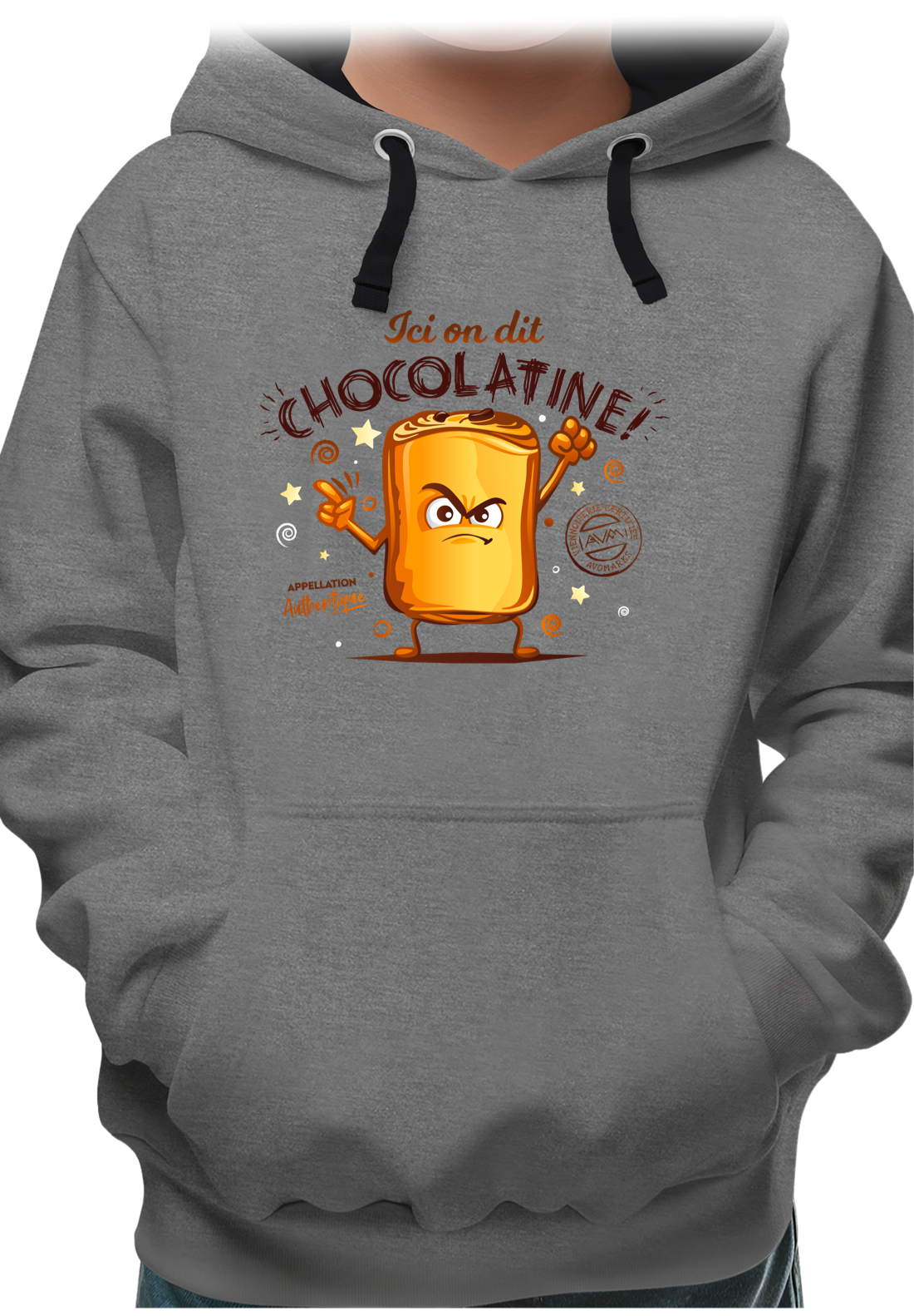 Sweat Enfant Ici on dit chocolatine !
