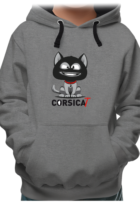 Sweat Enfant Chat Corse cagoulé