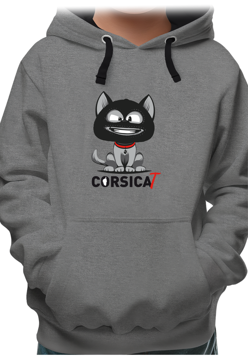 Sweat Enfant Chat Corse cagoulé