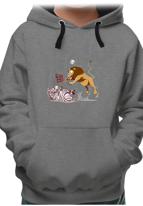 Sweat Enfant Zèbre vs Lion : 5 fruits légumes par jour