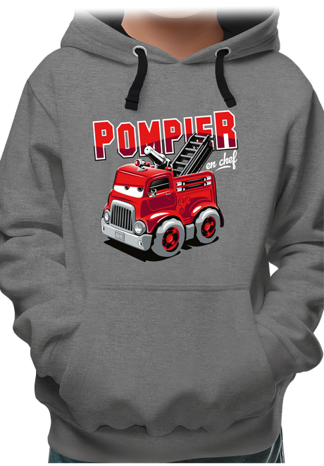 Sweat Enfant Camion de pompier dessin animé