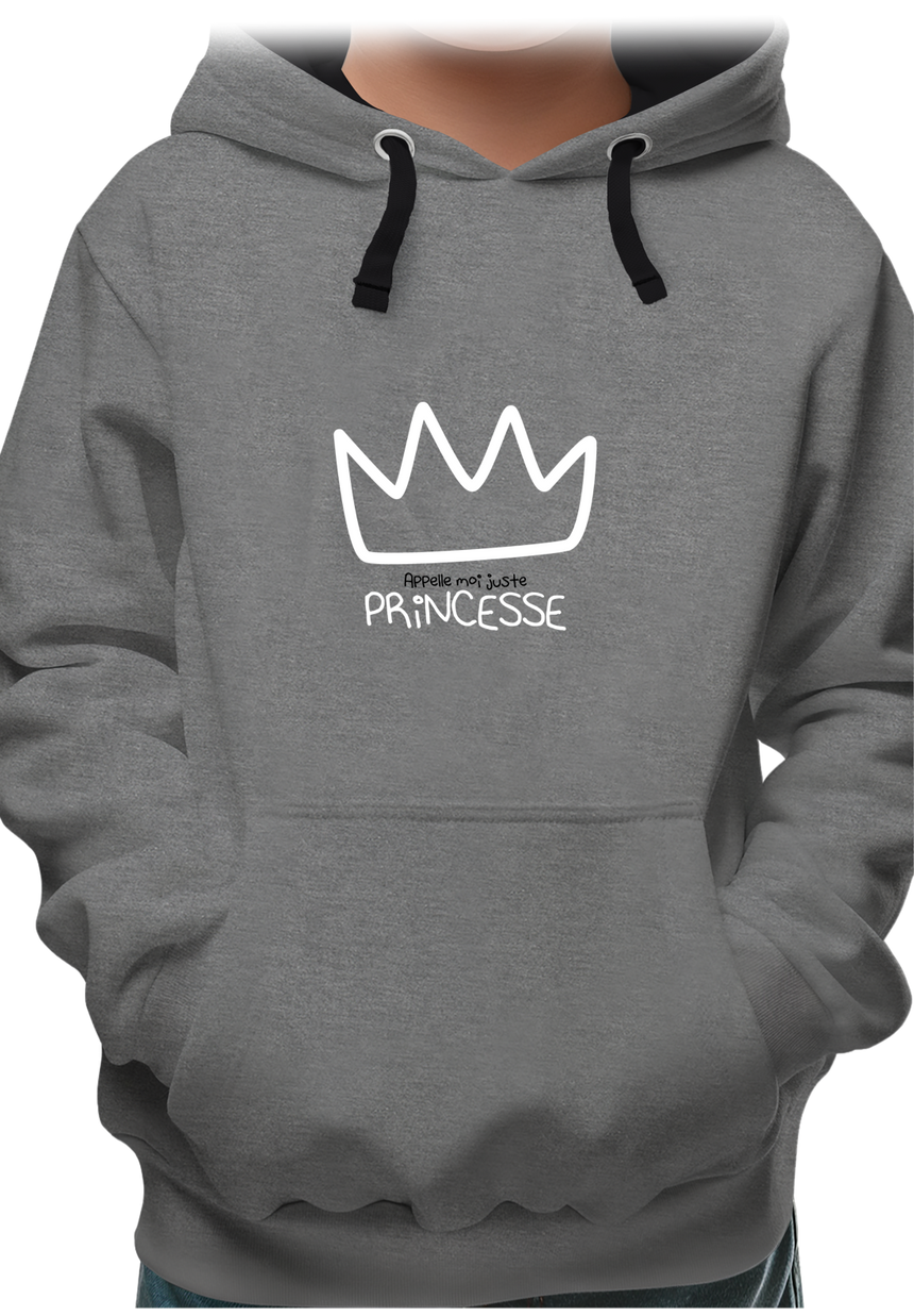Sweat Enfant Appelle moi juste Princesse