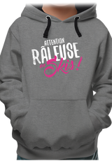 Sweat Enfant Attention râleuse en ski