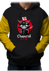 Sweat Adulte Chat en samouraï