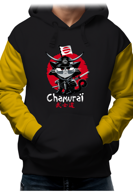 Sweat Adulte Chat en samouraï