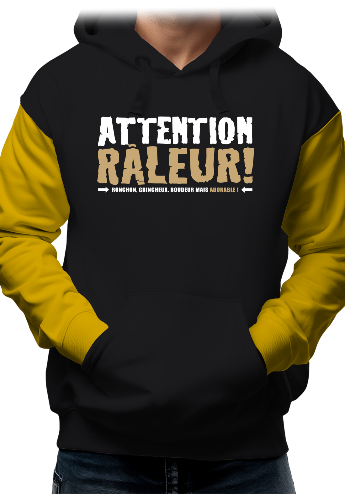 Sweat Adulte Attention raleur en bronze