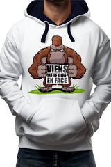 Sweat Enfant Viens me le dire en face Recto Verso