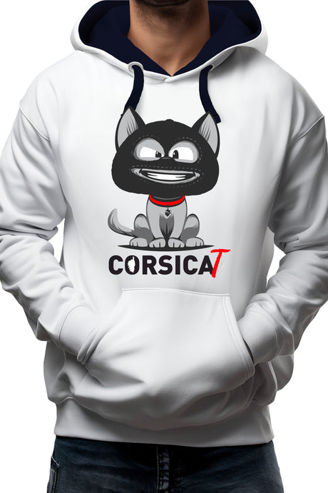 Sweat Enfant Chat Corse cagoulé