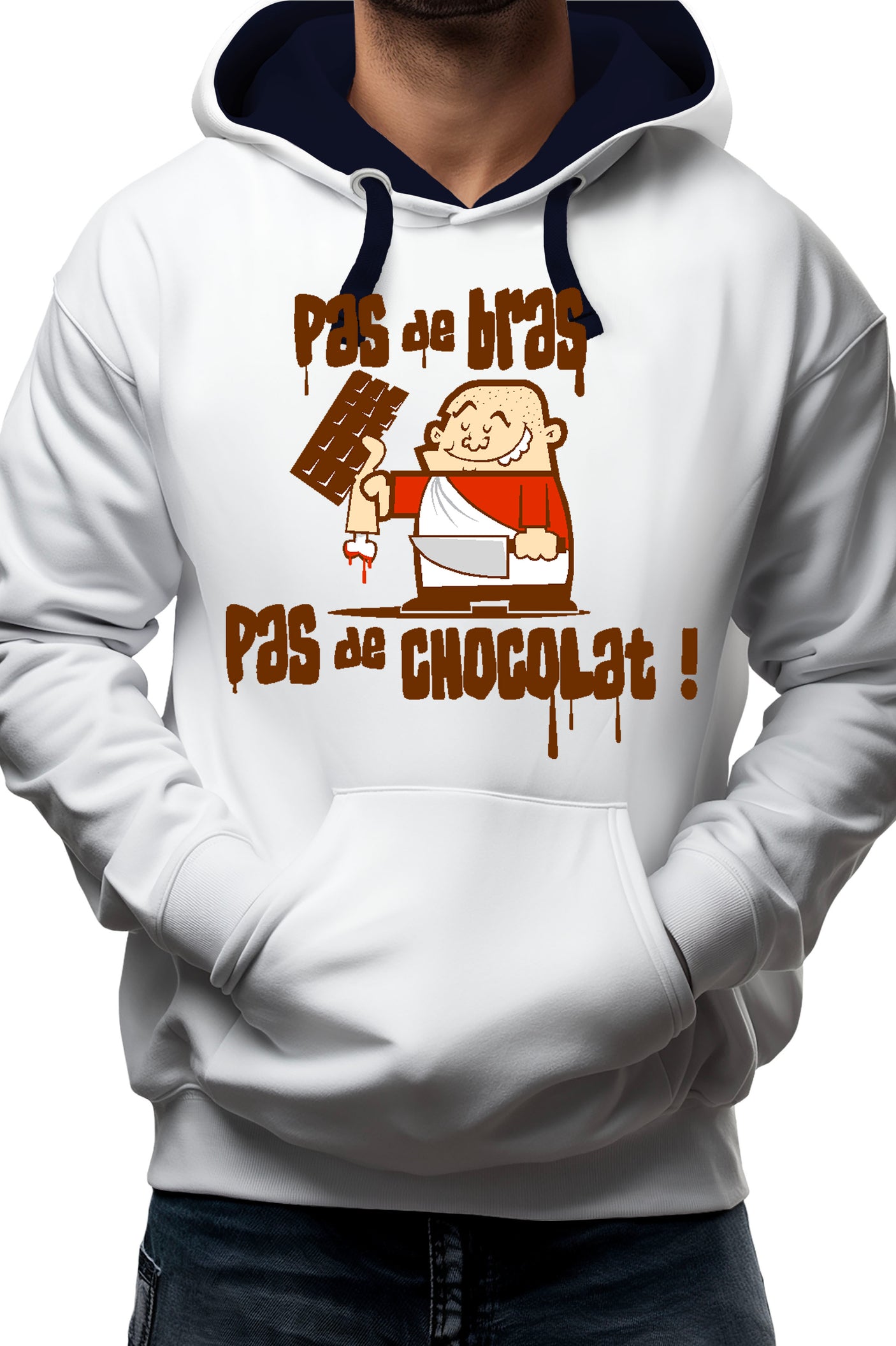 Sweat Adulte Pas De Bras Pas De Chocolat