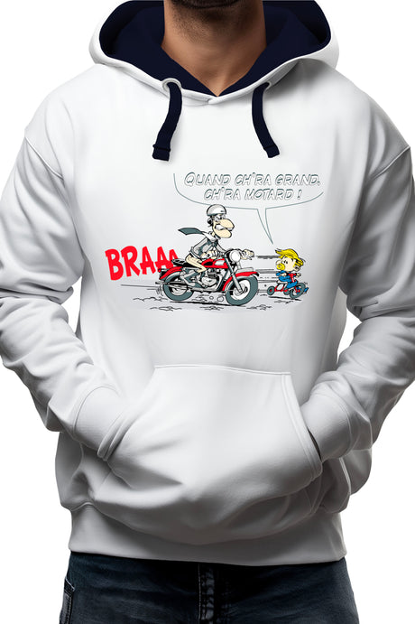 Sweat Enfant Motard transmission fils
