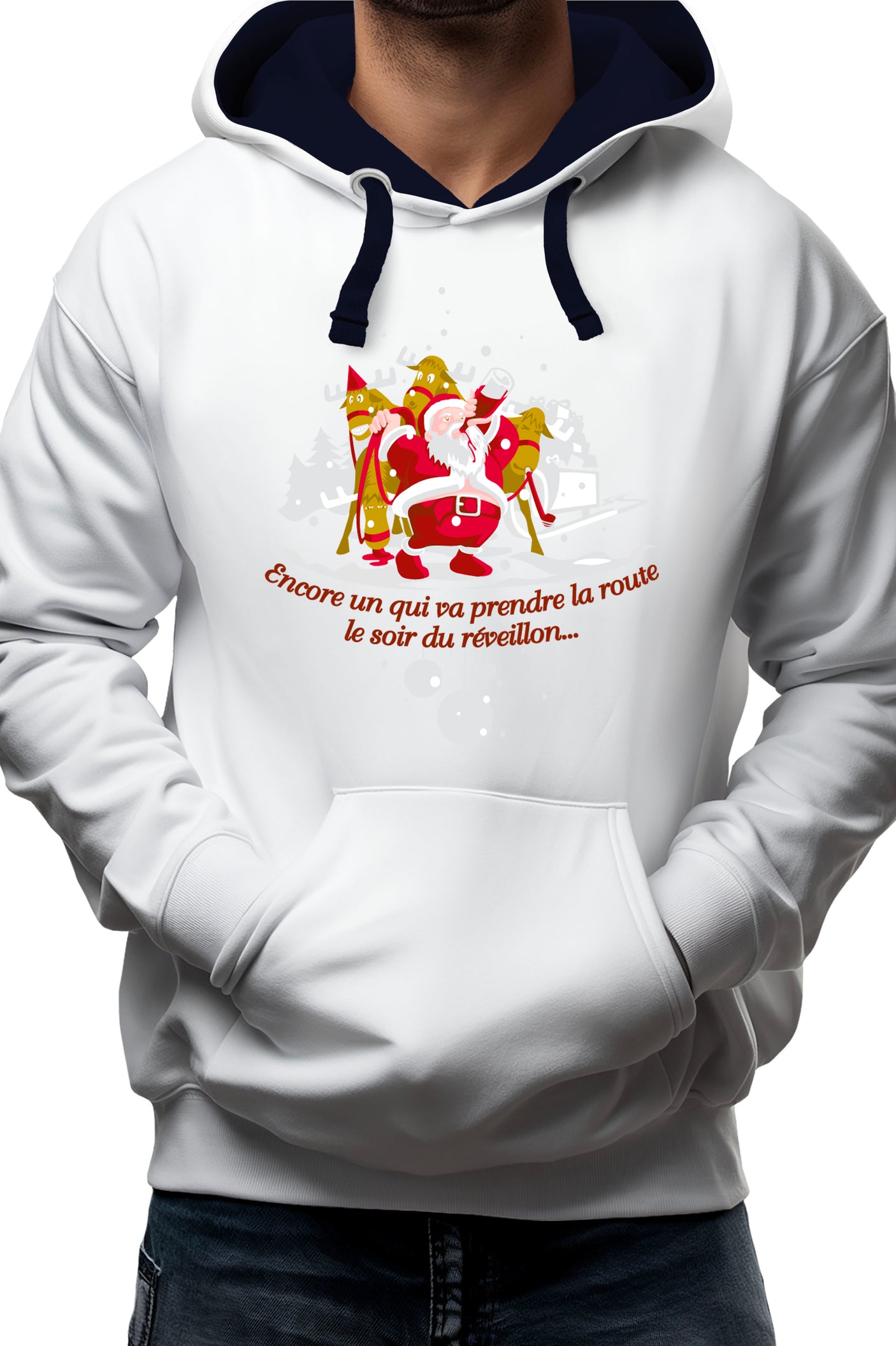 Sweat Adulte Reveillon du pere noel