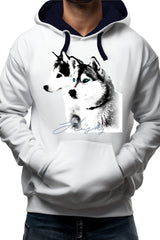 Sweat Enfant Husky avec strass bleu