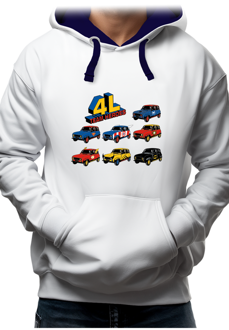 Sweat Adulte 4L Team super heroes