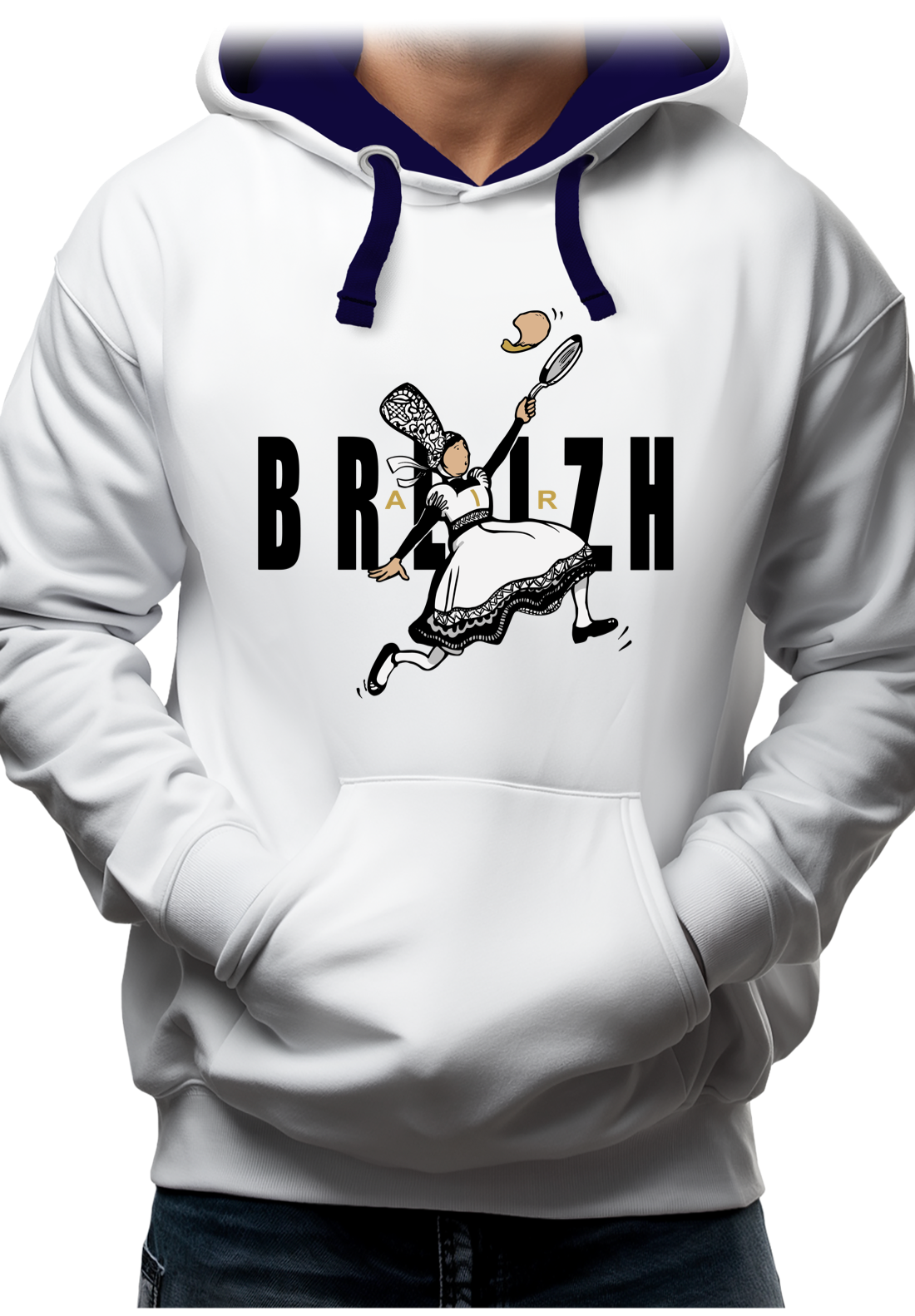 Sweat Adulte Crêpes bretonnes sportives