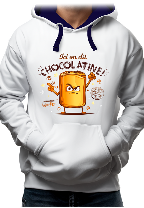 Sweat Adulte Ici on dit chocolatine !