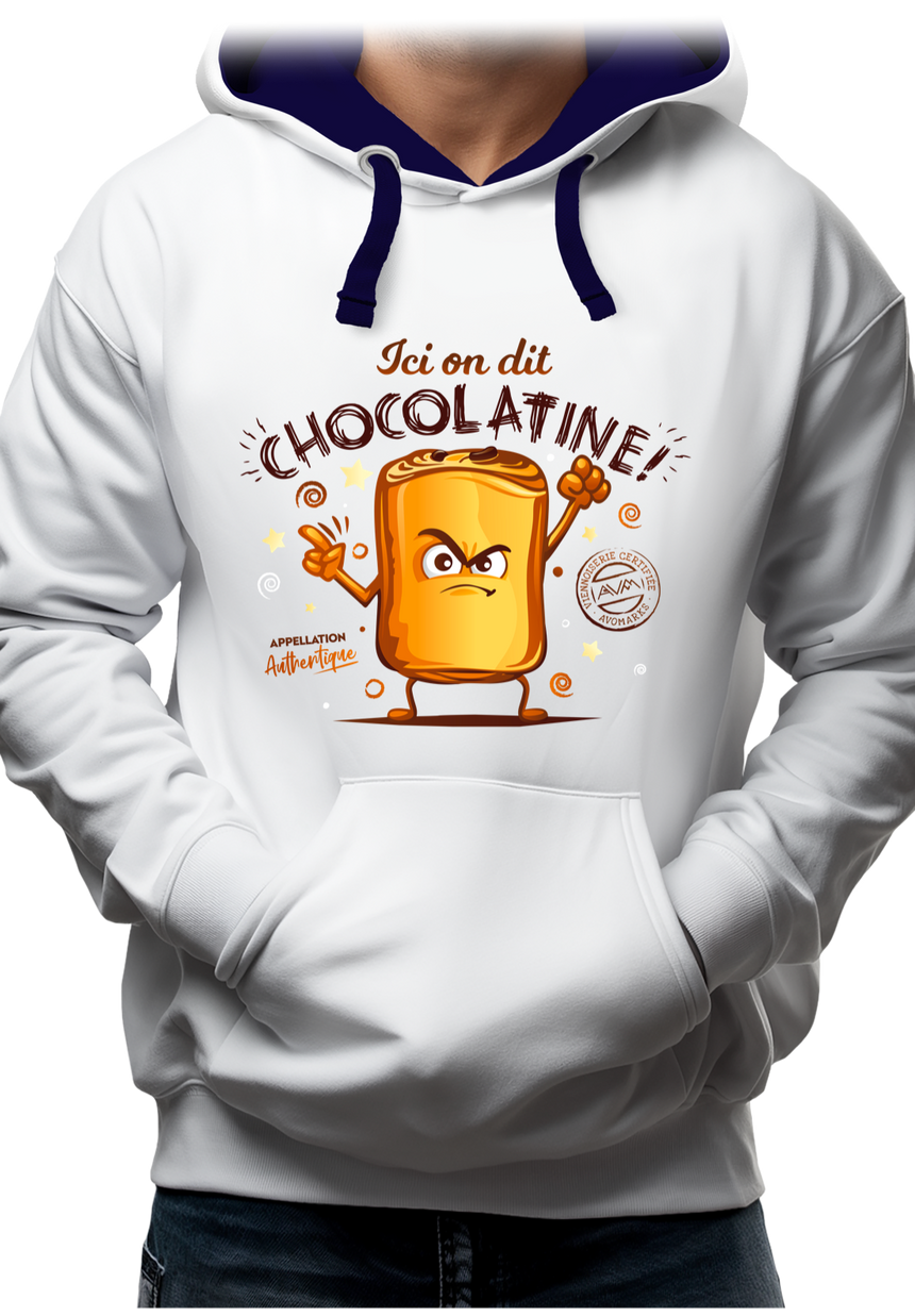 Sweat Adulte Ici on dit chocolatine !