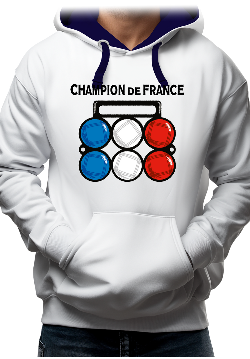 Sweat Adulte Champion de France de pétanque