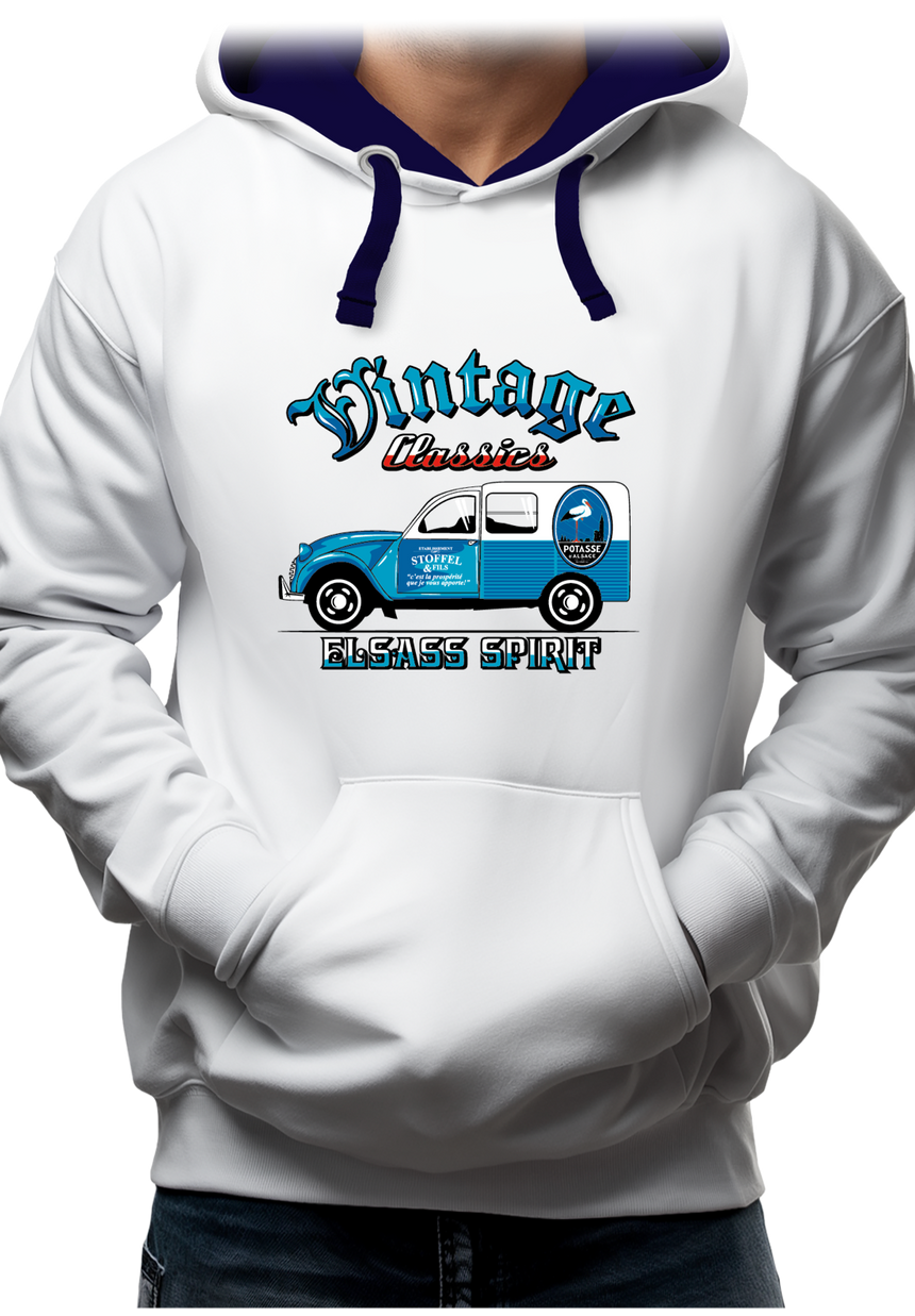 Sweat Adulte Voiture 2CV made in Alsace