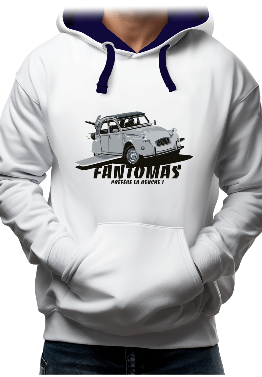 Sweat Adulte Voiture 2CV de Fantomas