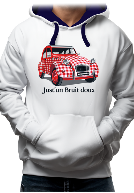 Sweat Adulte Voiture 2CV Just'un Bruit doux