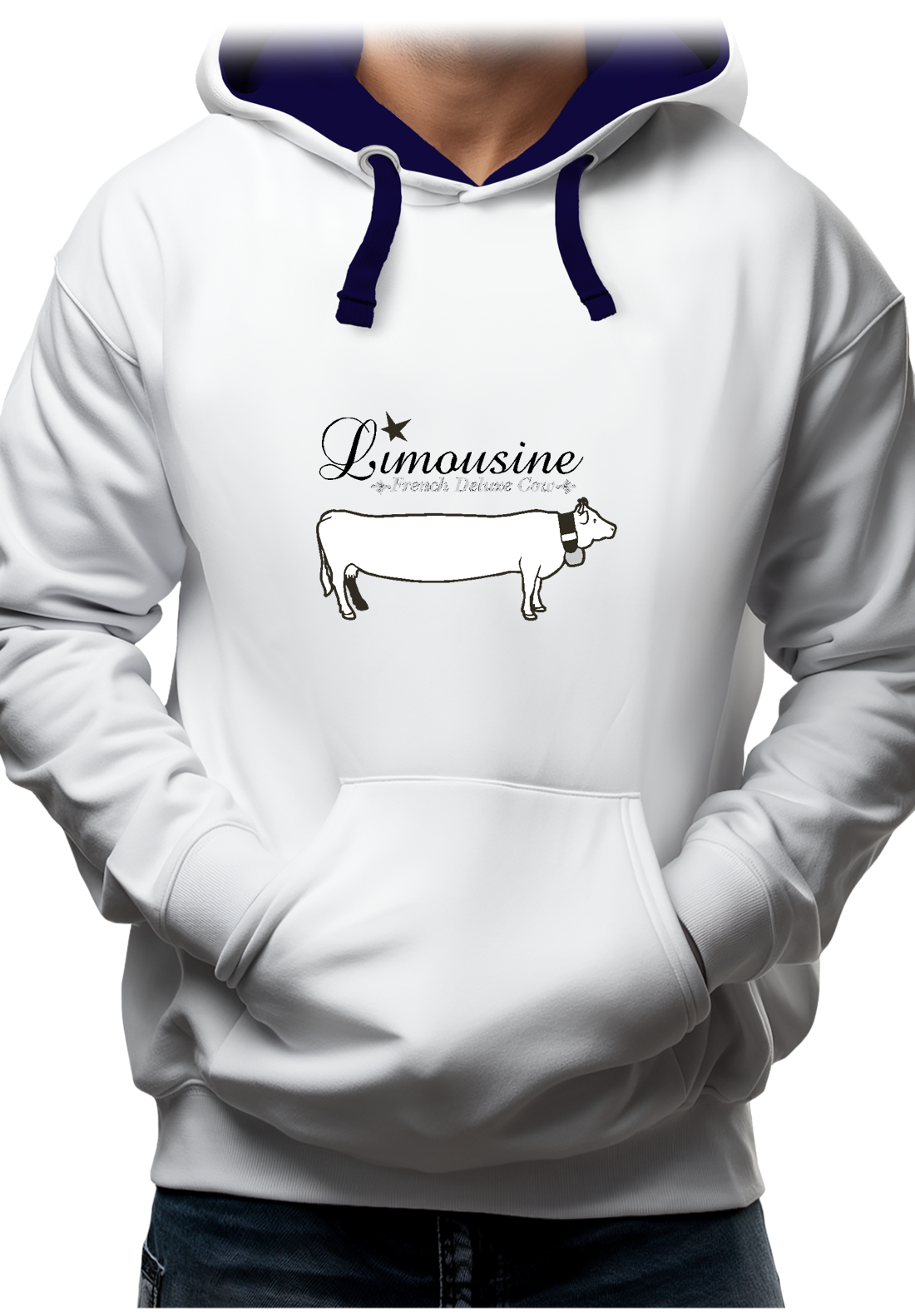Sweat Adulte Limousine French Deluxe Cow