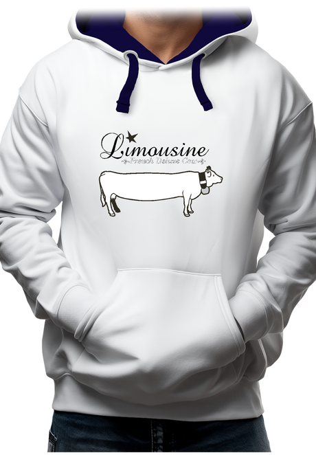 Sweat Adulte Limousine French Deluxe Cow