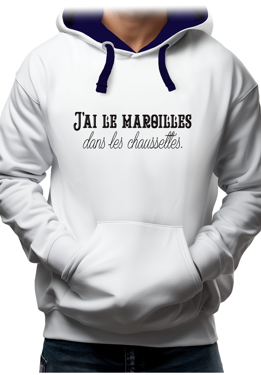 Sweat Adulte J'ai le maroilles dans les chaussettes