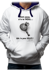Sweat Adulte Padel avec l'oiseau énervé