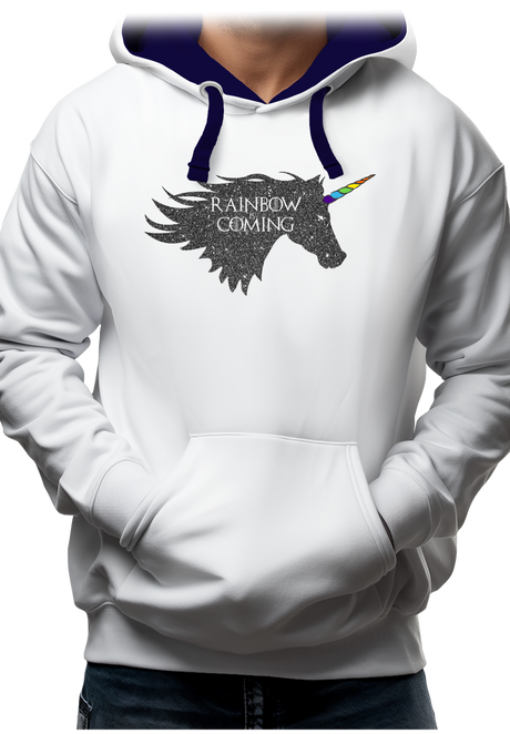 Sweat Adulte Rainbow unicorn is coming