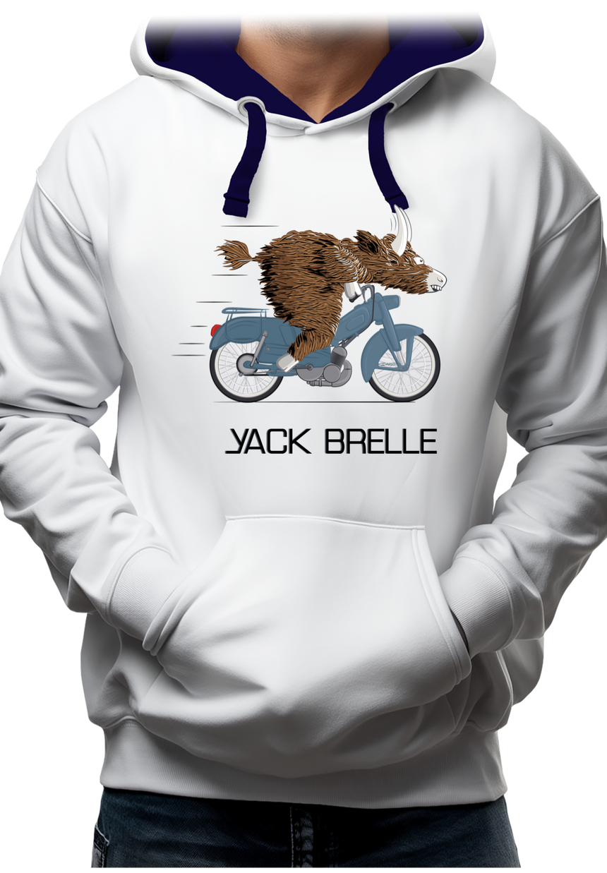Sweat Adulte Yack Brelle en moto