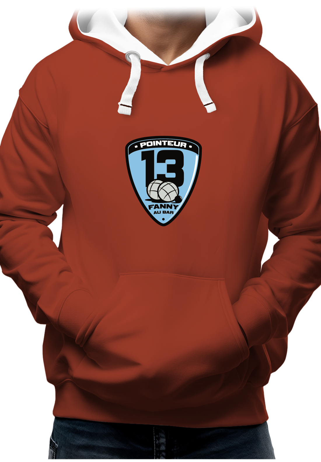Sweat Adulte Fanny au bar, Pointeur Pétanque