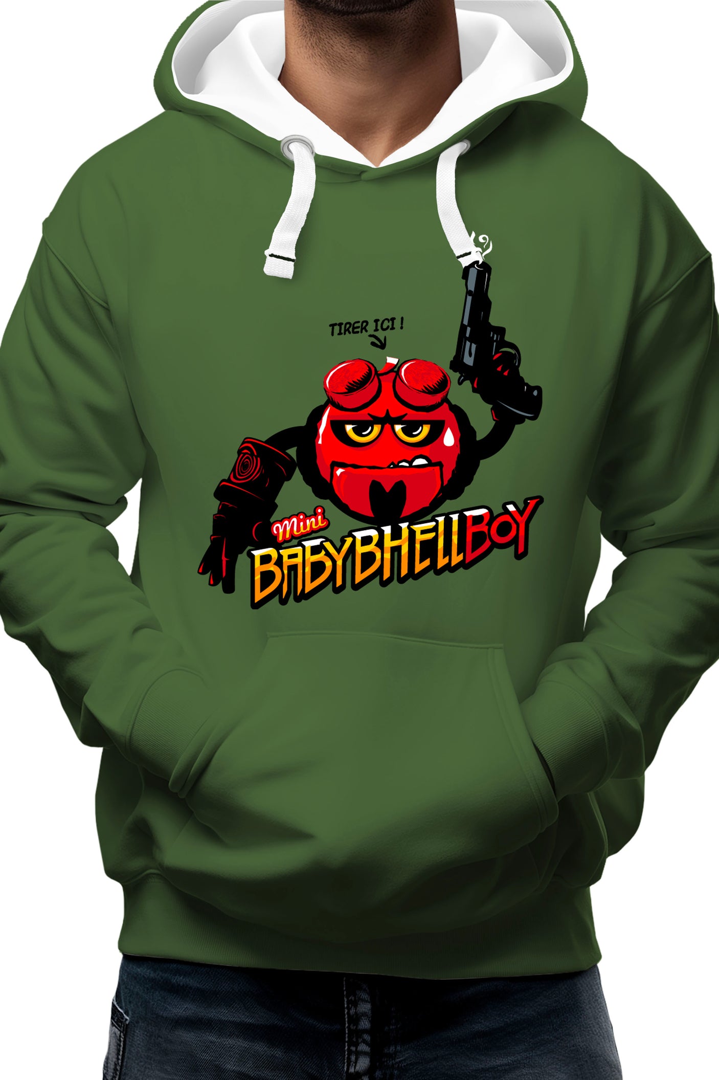 Sweat Adulte Baby Hell boy fromage à deguster
