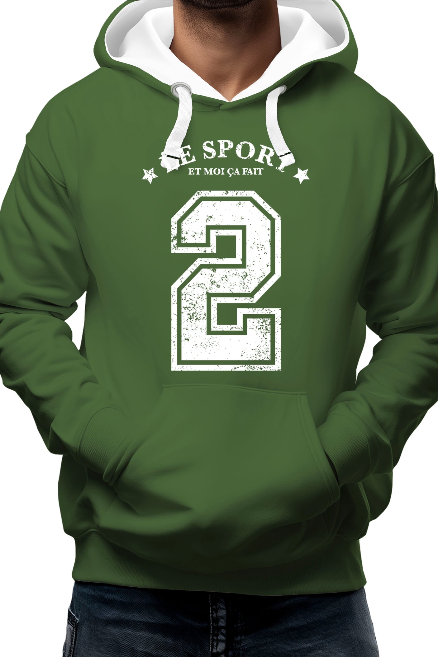 Sweat Adulte Le sport et moi ça fait 2