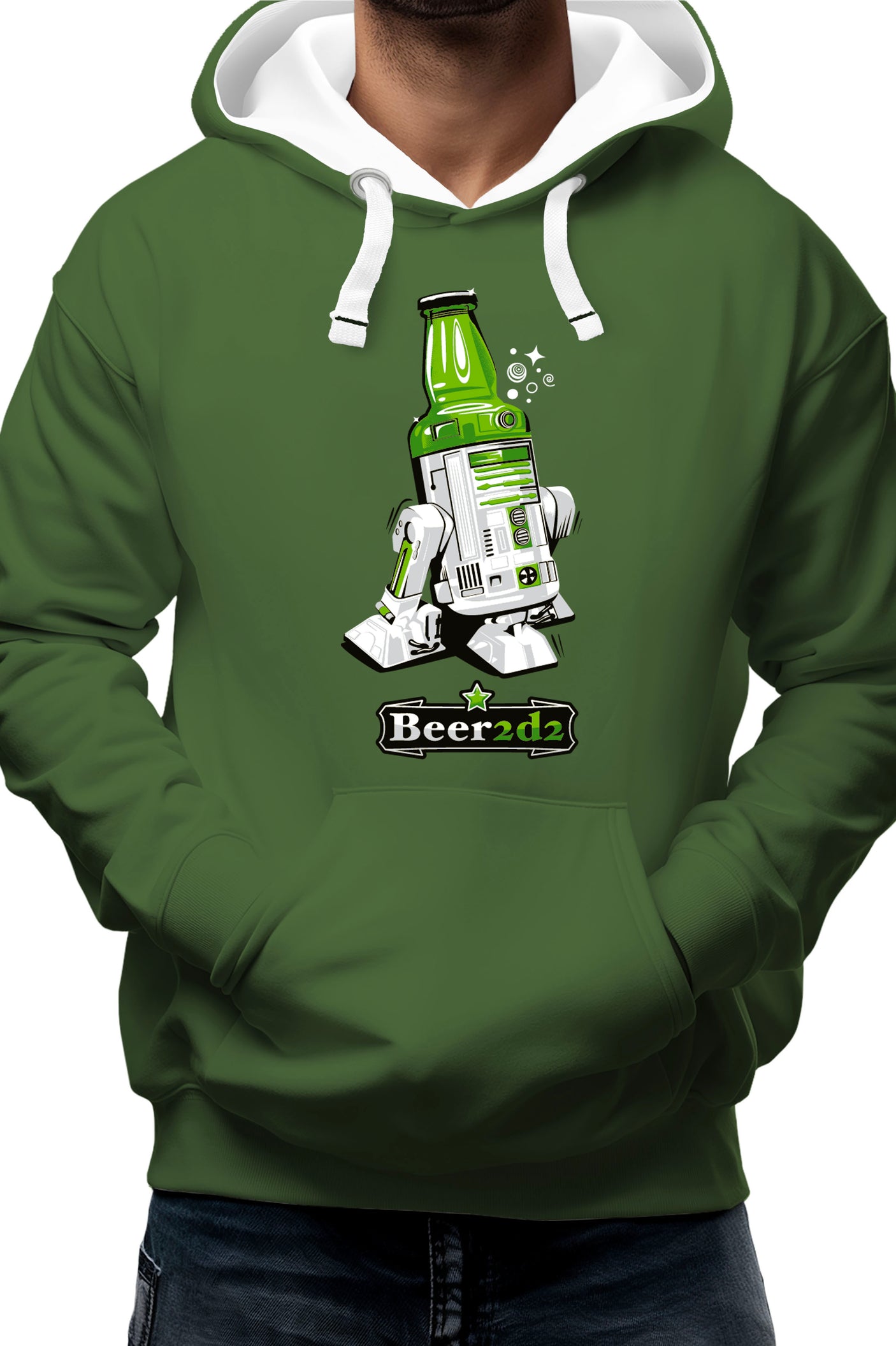 Sweat Adulte Beer2d2 la biere contre attaque