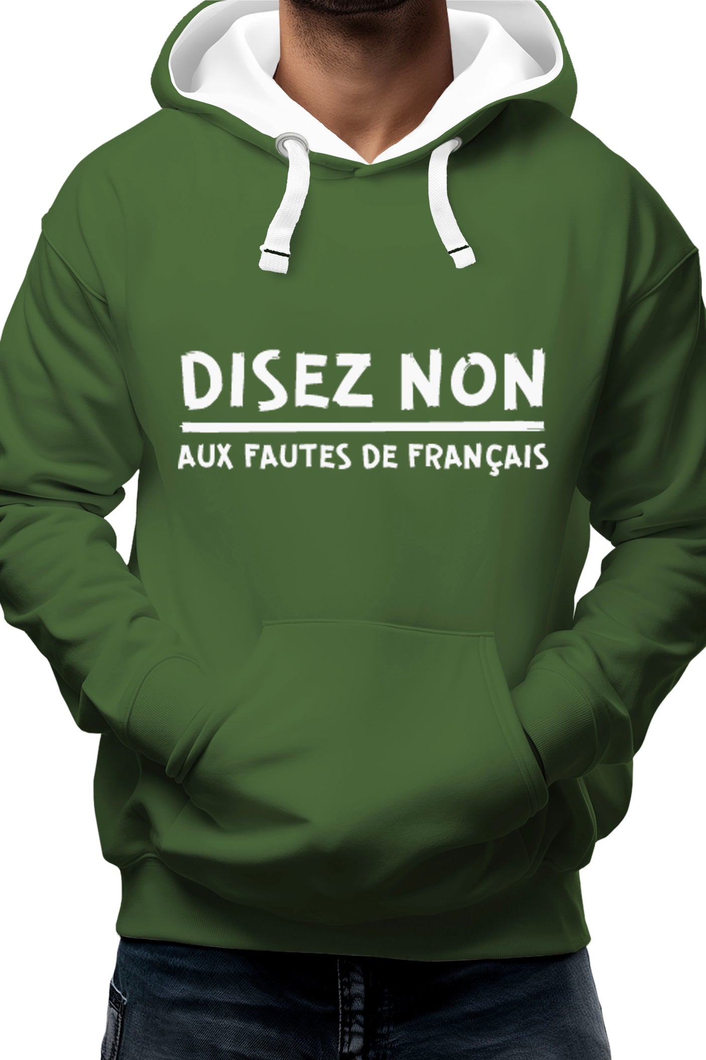 Sweat Adulte Disez non aux fautes de francais