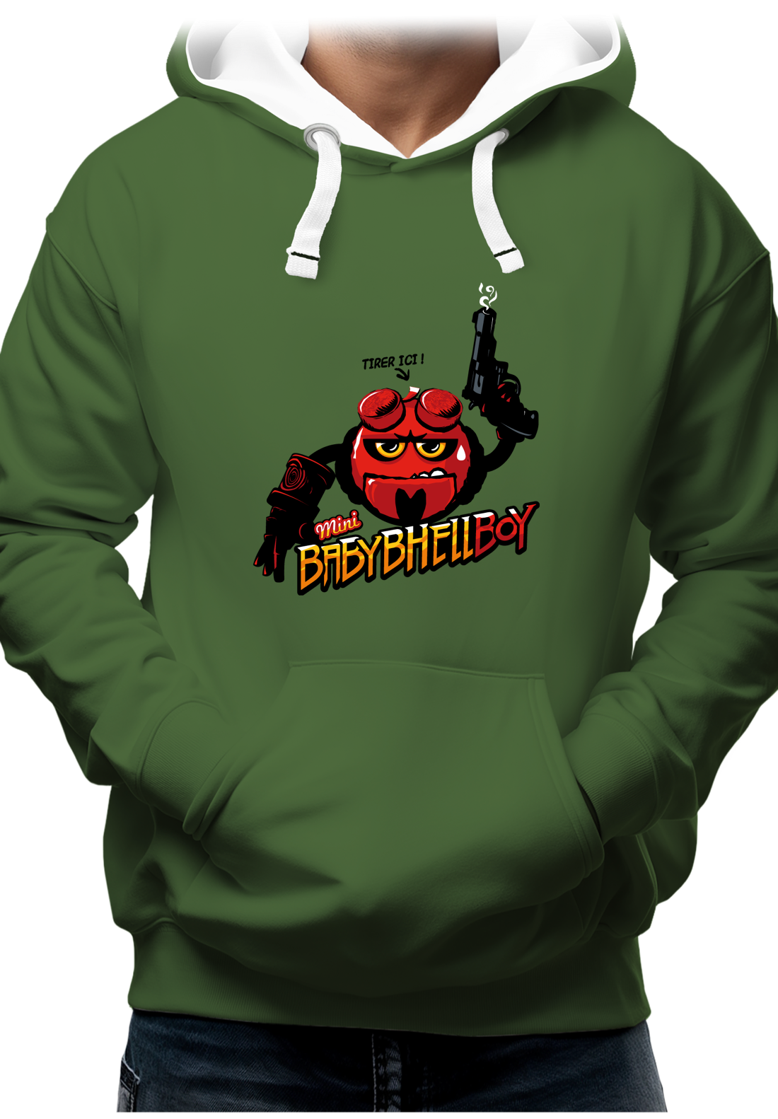 Sweat Adulte Baby Hell boy fromage à deguster