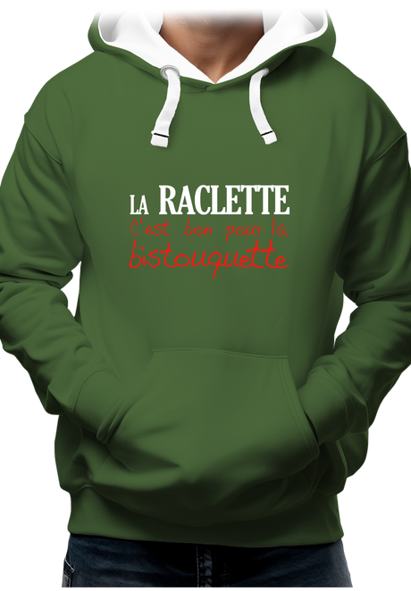 Sweat Adulte La raclette c'est bon pour la bistouquette