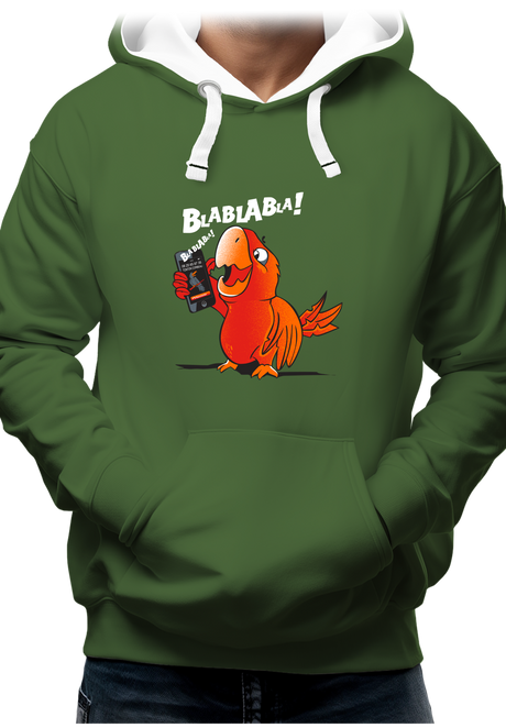 Sweat Adulte Blablabla dit coco le Perroquet