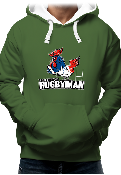 Sweat Adulte Coq bleu blanc rouge du rugby français