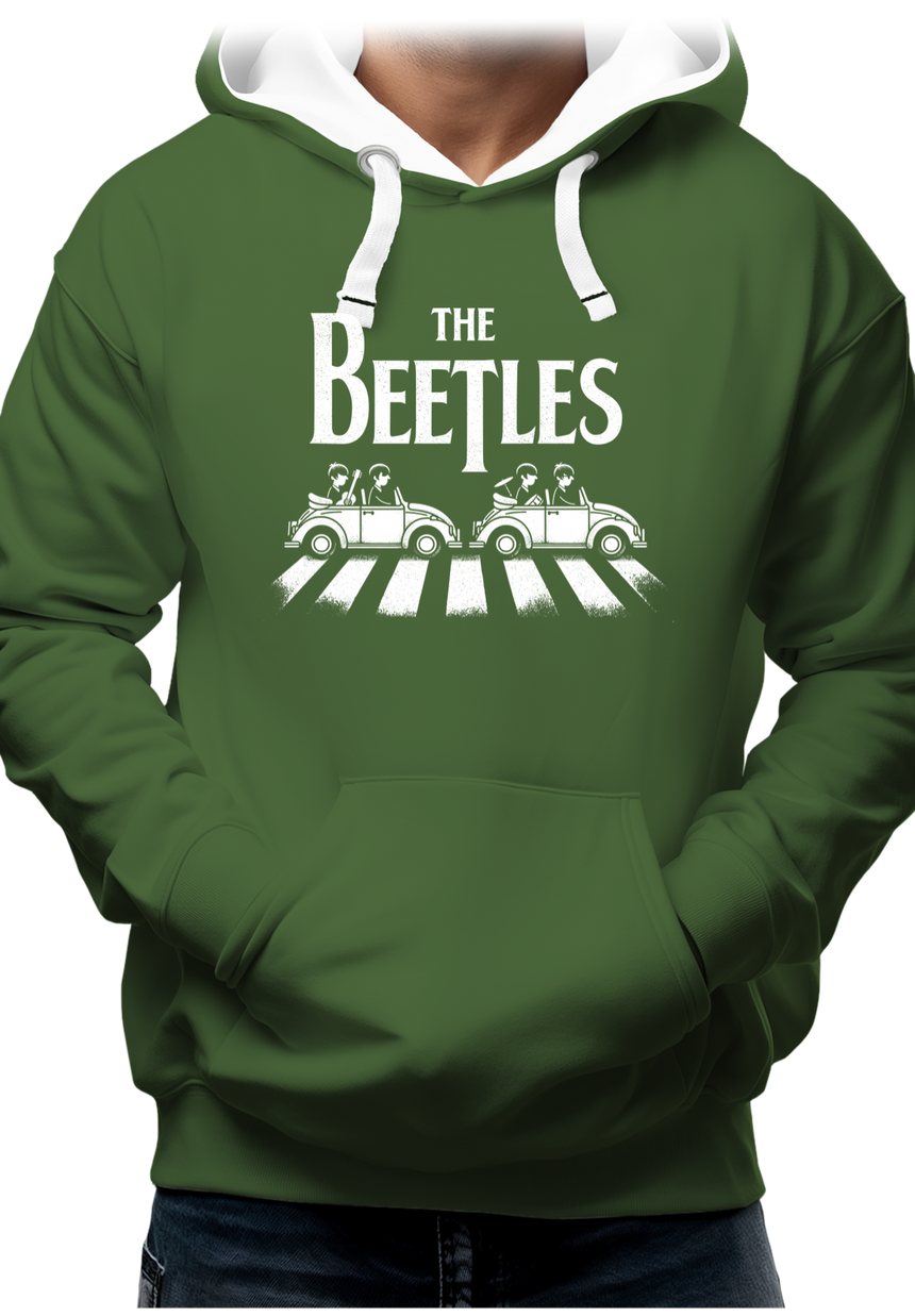 Sweat Adulte The beetles, voiture coccinelle qui traverse