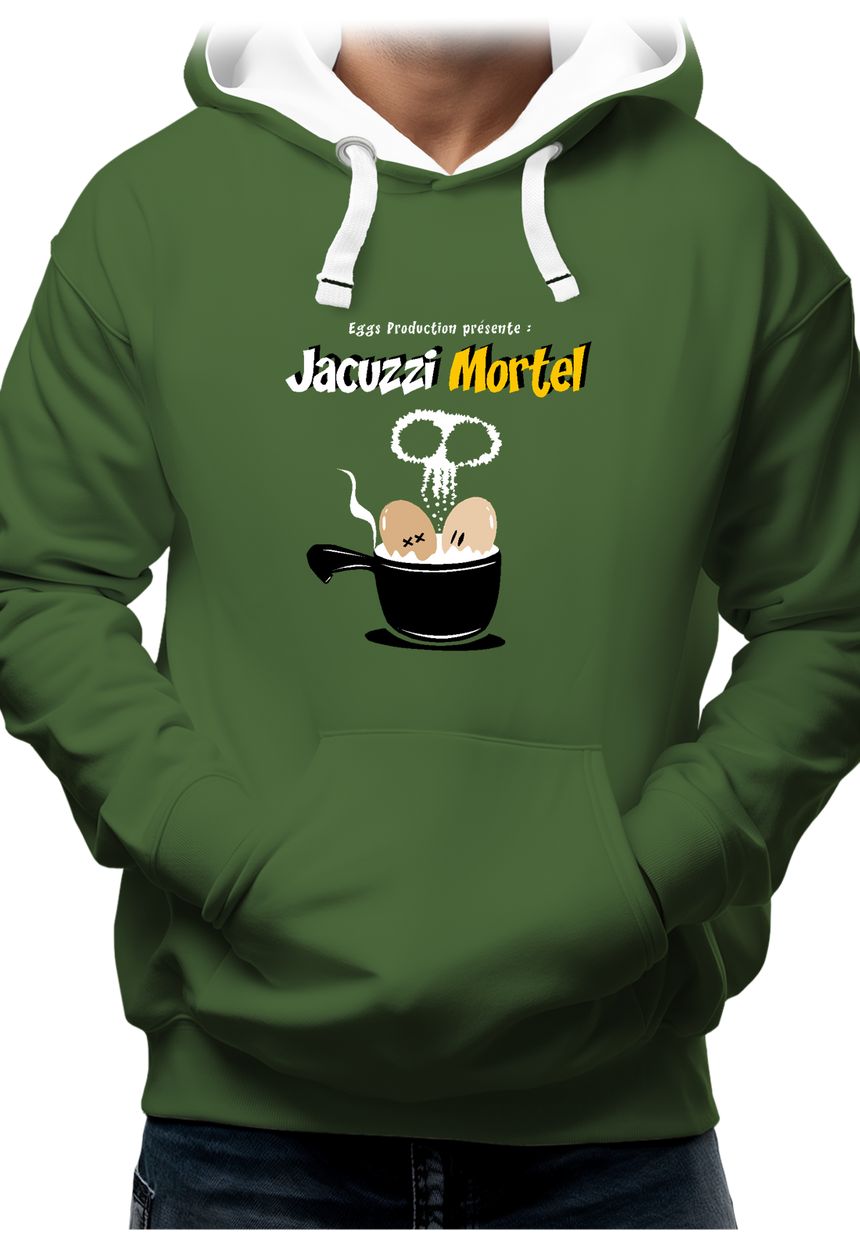 Sweat Adulte Des Oeufs dans un jacuzzi