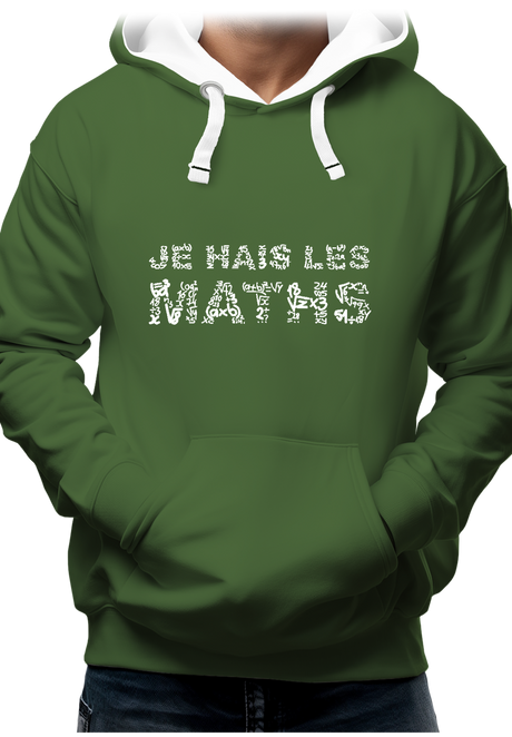 Sweat Adulte Je Hais Les Maths