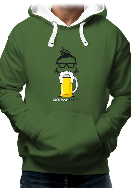 Sweat Adulte La mousse tâche avec la bière